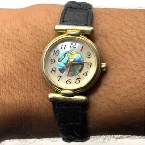 Vintage Gold & Blue Sergio Watch